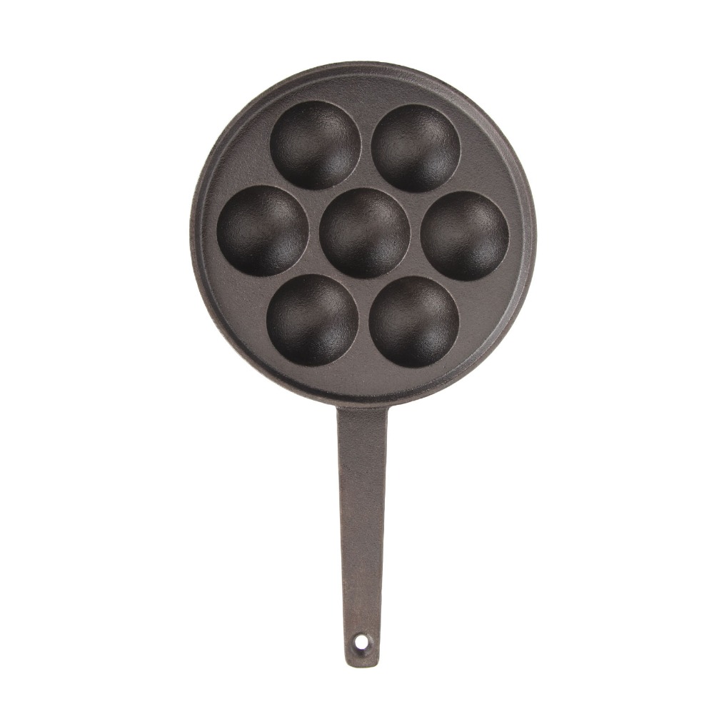Takoyaki Pan Cast - Poêle à takoyaki en fonte, diamètre