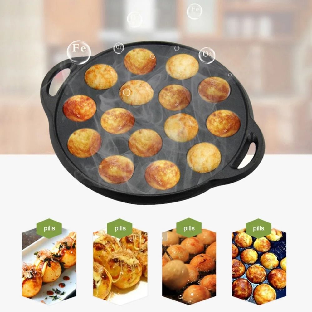 Poêle à takoyaki en fonte à 15 - Takoyaki Pan Cast avis et prix