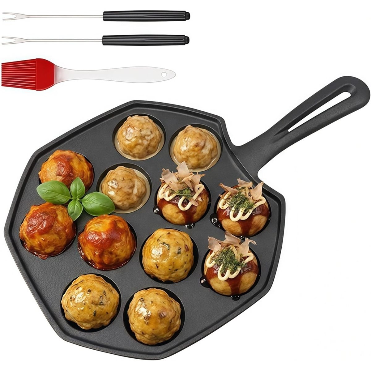 Poêle à takoyaki en fonte 12 t - Takoyaki Pan Cast avis et prix