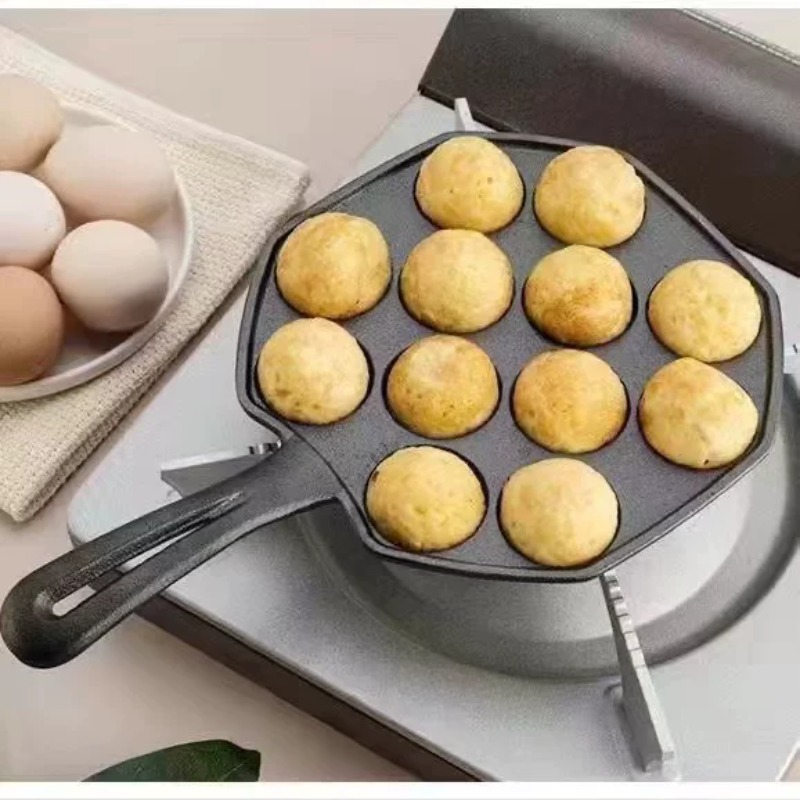 Poêle à œufs en fonte antiadhé - Takoyaki Pan Cast avis et prix