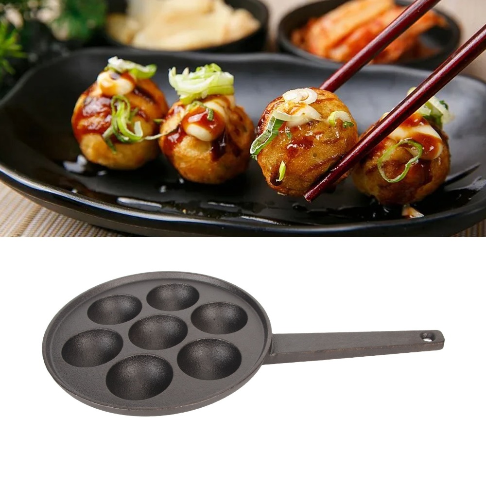 Poêle à takoyaki en fonte, dia - Takoyaki Pan Cast avis et prix