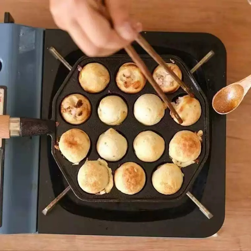 Poêle à œufs en fonte antiadhé - Takoyaki Pan Cast avis et prix