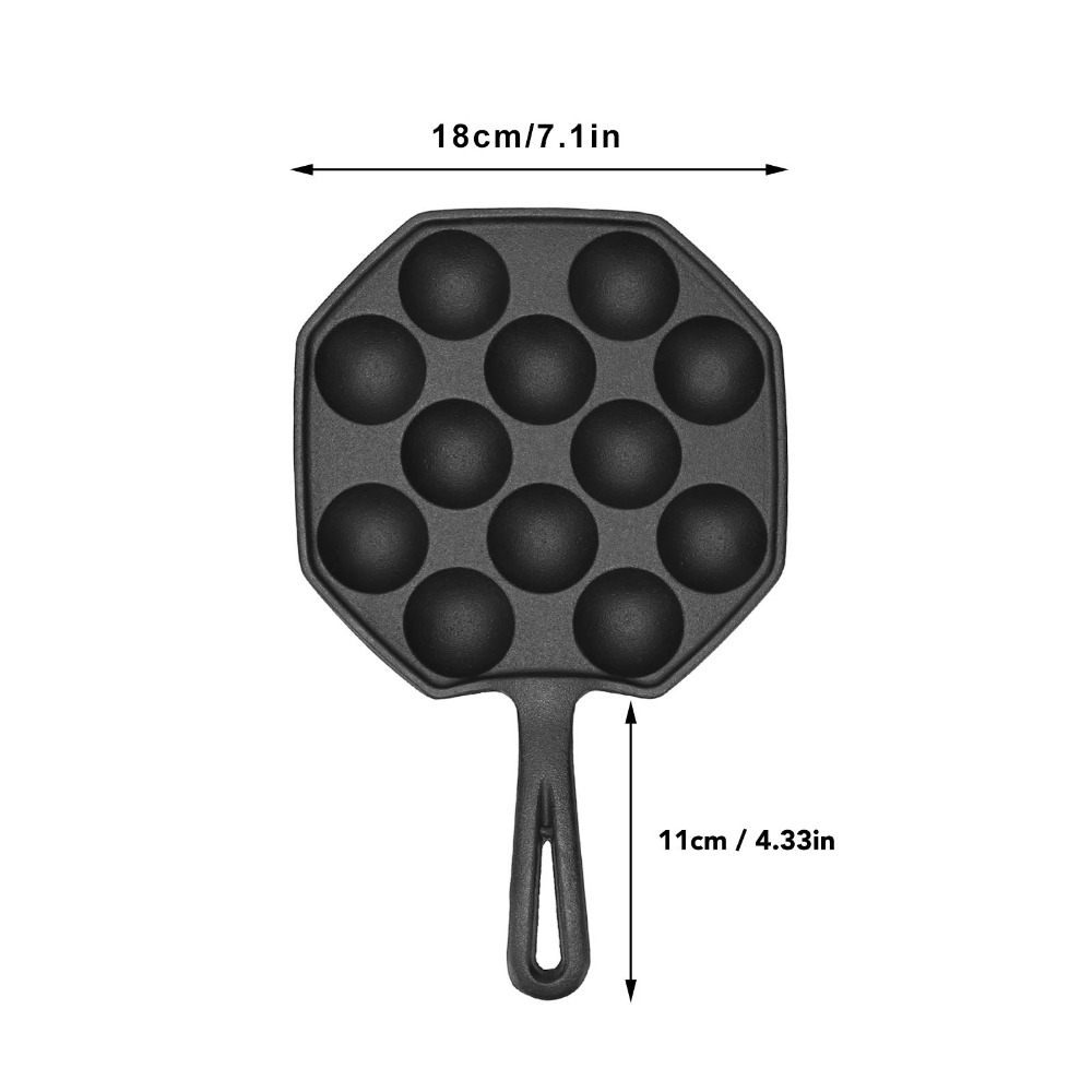 Poêle à œufs en fonte antiadhé - Takoyaki Pan Cast avis et prix