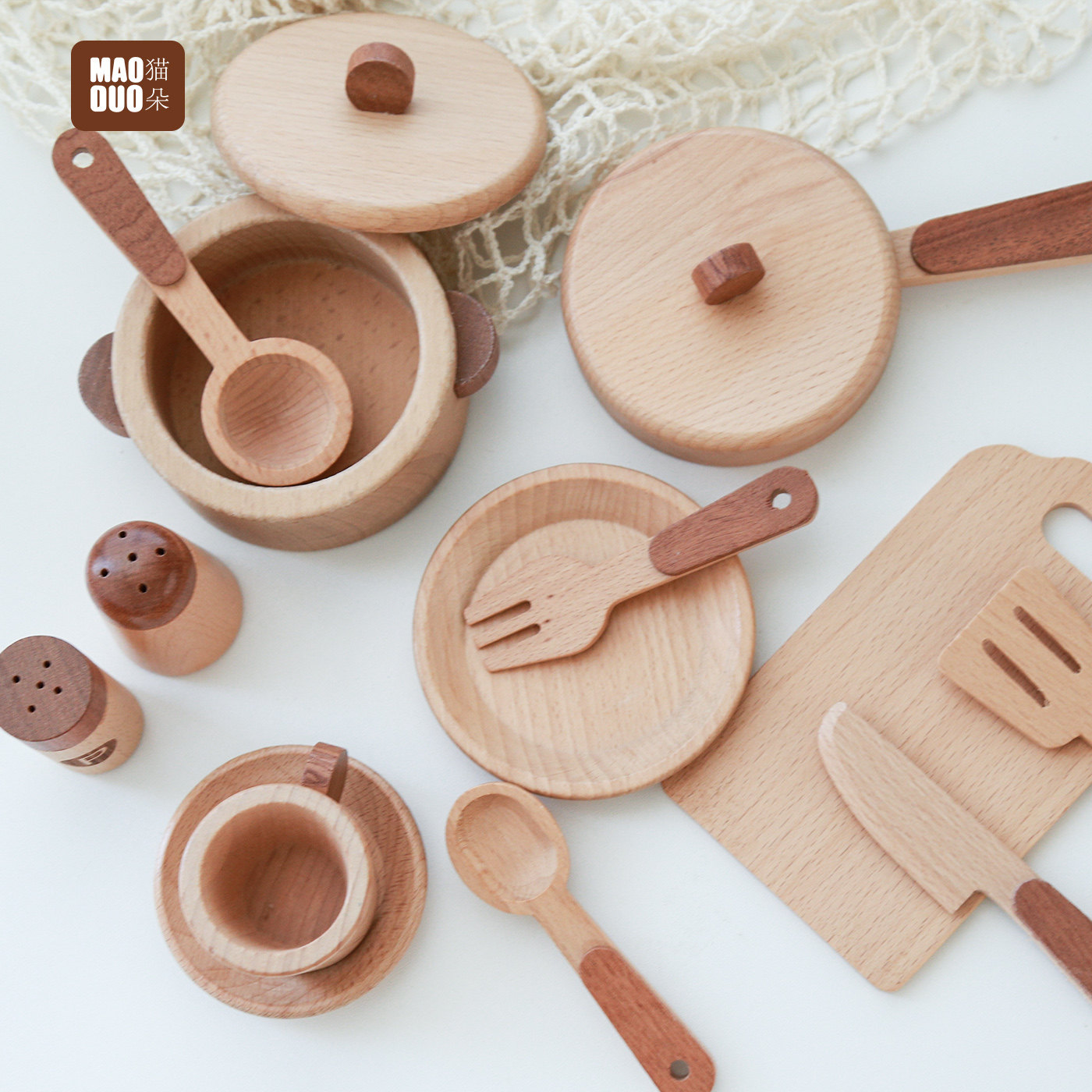 Jeu de cuisine en bois de hêtr - Home Cooking Utensil Set avis et prix