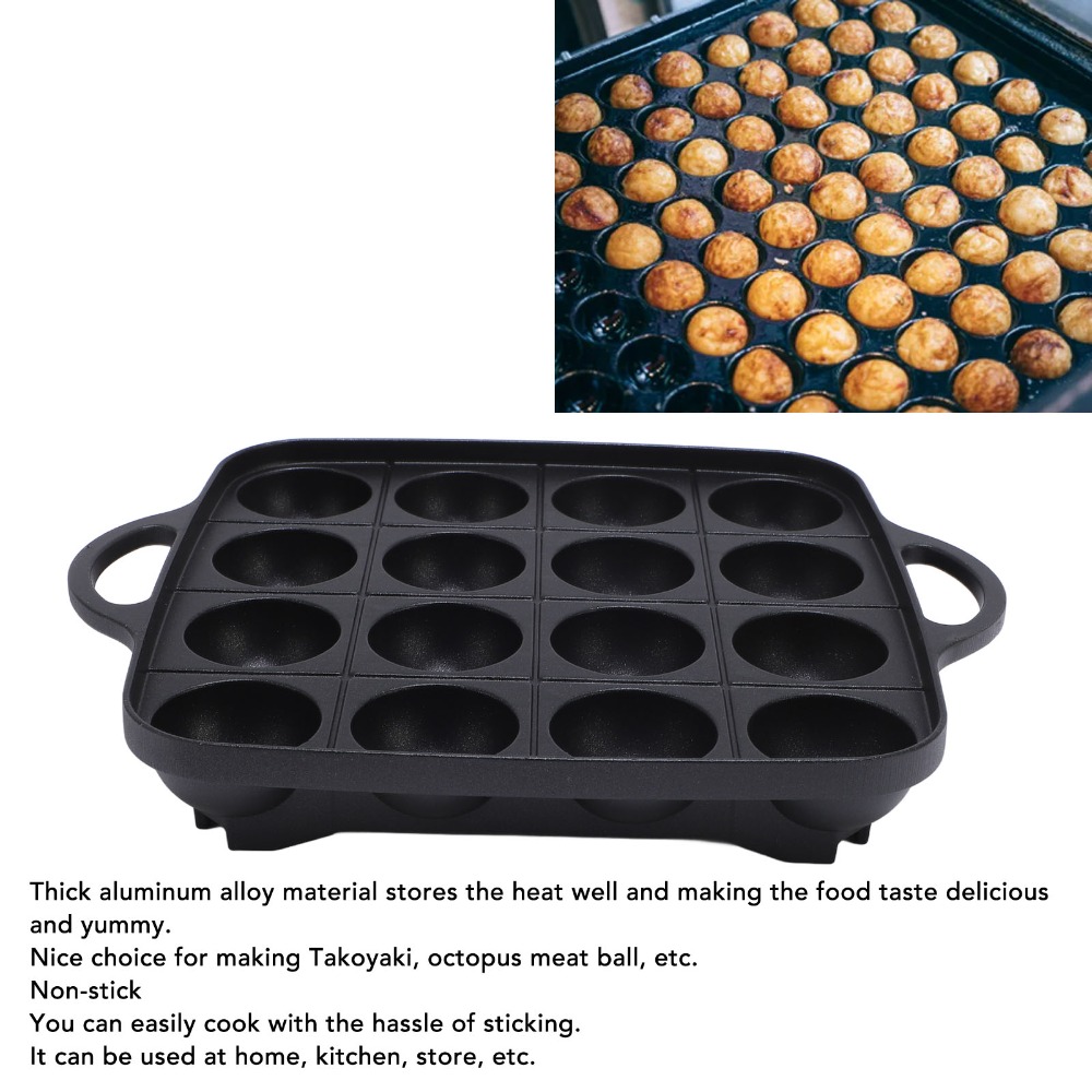 Poêle à takoyaki noire polyval - Takoyaki Pan Cast avis et prix