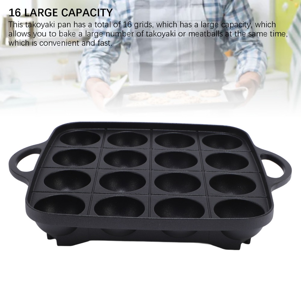 Poêle à takoyaki noire durable - Takoyaki Pan Cast avis et prix